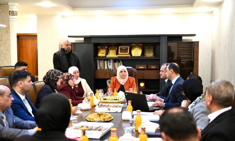 وزيرة المالية تطلق مشروع أتمتة العقارات وربطها بنظام GPS في بغداد