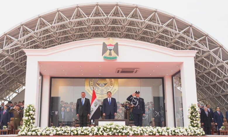 السوداني يرعى حفل تخرج الدورة الـ70 لكلية الشرطة ويحتفل بالذكرى 104