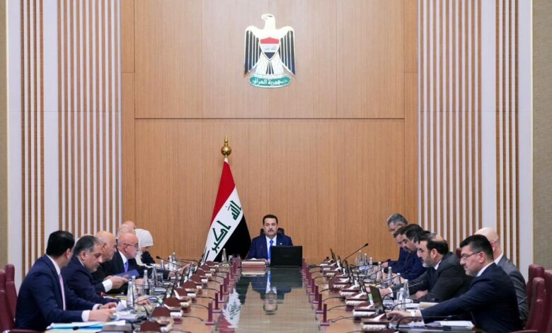 جلسة مجلس الوزراء العراقي تناقش القضايا الحكومية الراهنة