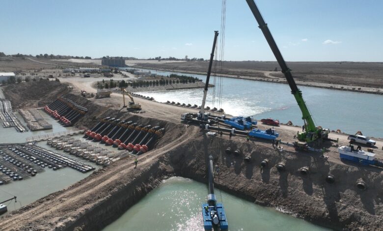 وزارة الموارد المائية تنصب 8 مضخات جديدة في بحيرة الثرثار لمواجهة تحديات الصيف