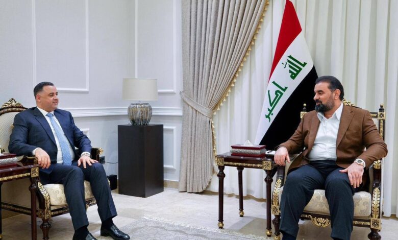 الحلبوسي يدعو لتطوير الحكومة المحلية في صلاح الدين ويستقبل المحافظ الجديد