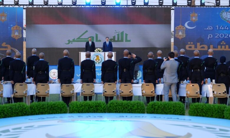 السوداني يشارك إفطار رمضان مع ضباط وطلبة كلية الشرطة في بغداد