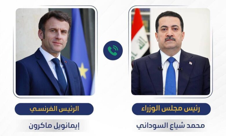 السوداني وماكرون يدعوان للحلول الدبلوماسية لتجنب التصعيد العسكري في المنطقة