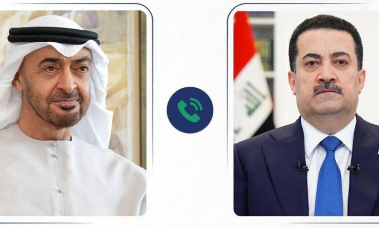 السوداني ومحمد بن زايد يدعوان لوقف الأعمال العسكرية والعودة لطاولة الحوار