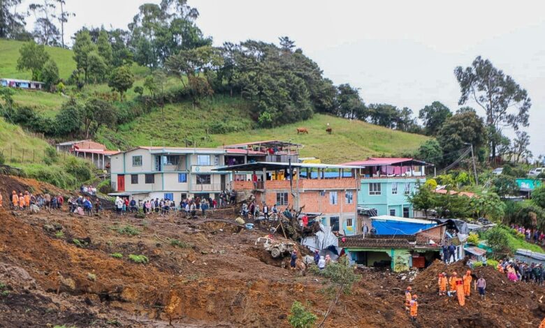 كولومبيا تسجل 13 وفاة بسبب انزلاقات التربة والأمطار الاستثنائية
