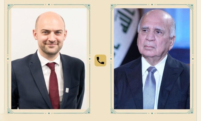 وزير الخارجية العراقي يطالب أوروبا بدور فعال لوقف الحرب ومنع توسع الصراع الإقليمي