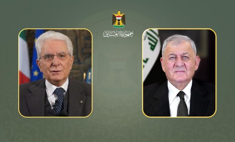 العراق وإيطاليا يدعوان لتكثيف الجهود الدولية لاحتواء التوتر الإقليمي