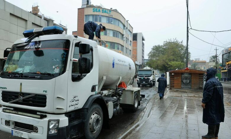 تصريف مياه الأمطار ببغداد: أمانة العاصمة تستنفر جميع الدوائر لمواجهة الأمطار الغزيرة