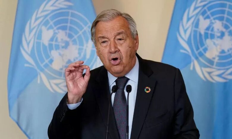 أنطونيو غوتيريش يدين التصعيد العسكري في الشرق الأوسط ويحذر من تقويض السلام الدولي