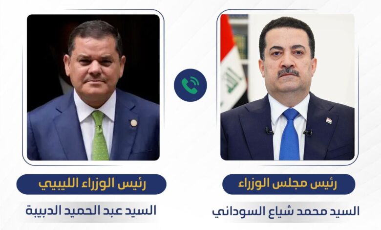 تكثيف الجهود الدبلوماسية: السوداني والدبيبة يبحثان احتواء التوتر الإقليمي