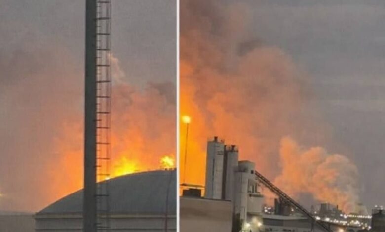 انفجارات تضرب مصفى نفطي في منطقة معامير بالعاصمة البحرينية المنامة