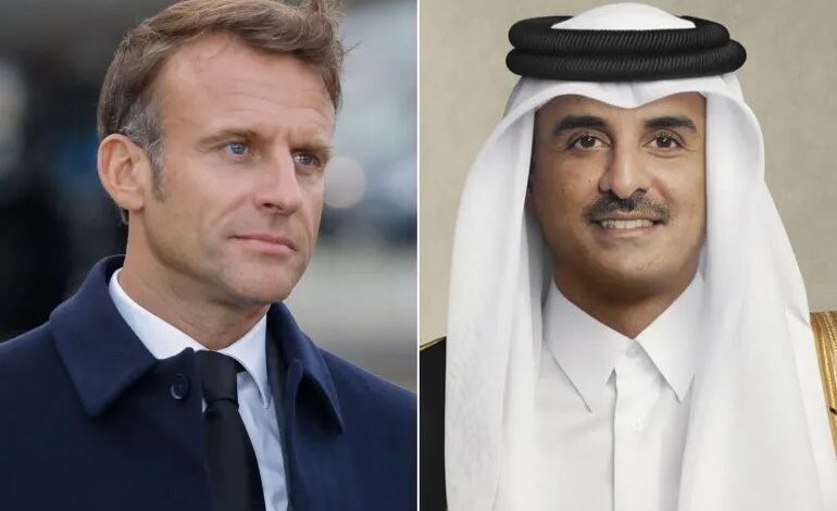 أمير قطر وماكرون يبحثان خفض التصعيد الإقليمي وتأمين إمدادات الطاقة