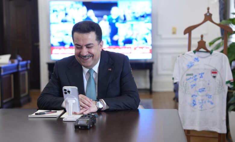 رئيس الوزراء يعد بمكافأة مميزة لأبطال المنتخب العراقي فور عودتهم