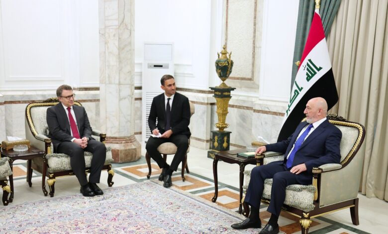 رئيس الجمهورية العراقي يبحث مع السفير التركي حلول أزمة المياه وتعزيز التعاون الثنائي