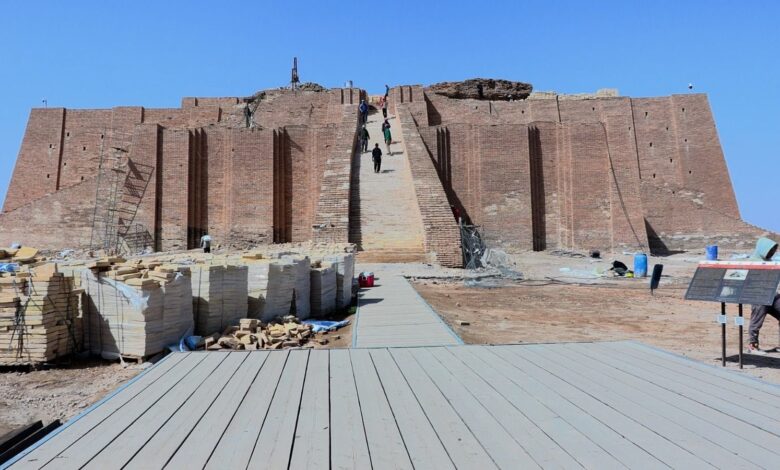 هيئة الآثار العراقية تبدأ الحملة الترميمية السابعة لزقورة أور التاريخية بإشراف اليونسكو