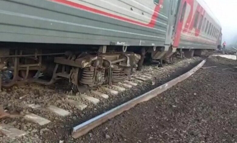 انحراف قطار روسي عن مساره اليوم الجمعة يصيب 7 أشخاص في أوليانوفسك