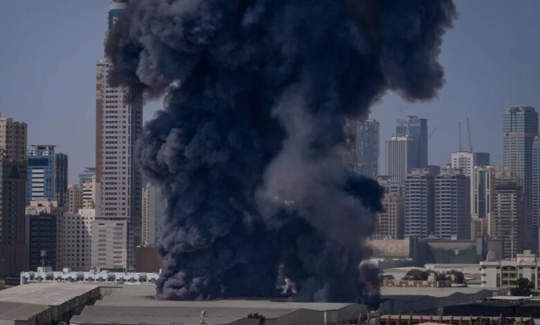 صاروخ باليستي إيراني يستهدف شركة الثريا للاتصالات في إمارة الشارقة