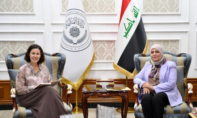 وزيرة المالية العراقية تلتقي مدير البنك الأوروبي لتعزيز الشراكة الاقتصادية