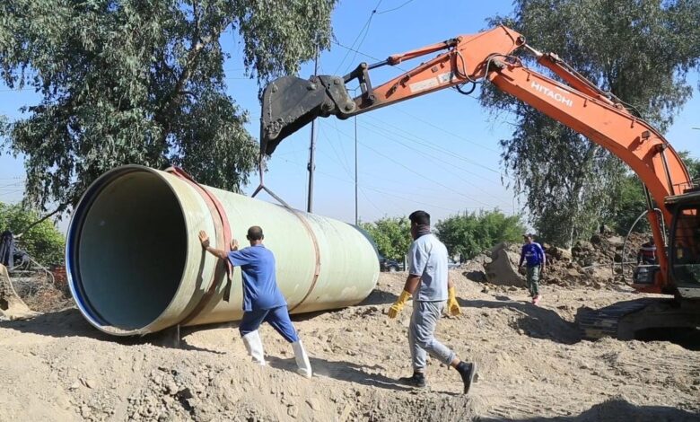 محافظة بغداد تحقق نسب إنجاز متقدمة في مشروع مجاري ناحية الوحدة الاستراتيجي