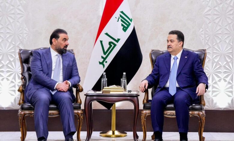 السوداني والحلبوسي يدعوان لتسريع تشكيل الحكومة