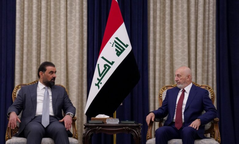 آميدي والحلبوسي يشددان على ضرورة إكمال تشكيل الحكومة العراقية الجديدة
