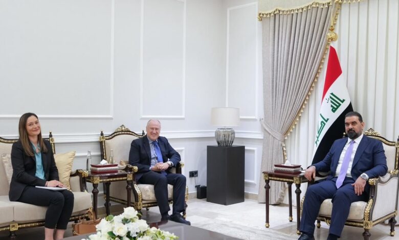 الحلبوسي يبحث مع السفير الأسترالي آفاق التعاون المشترك والتطورات الإقليمية