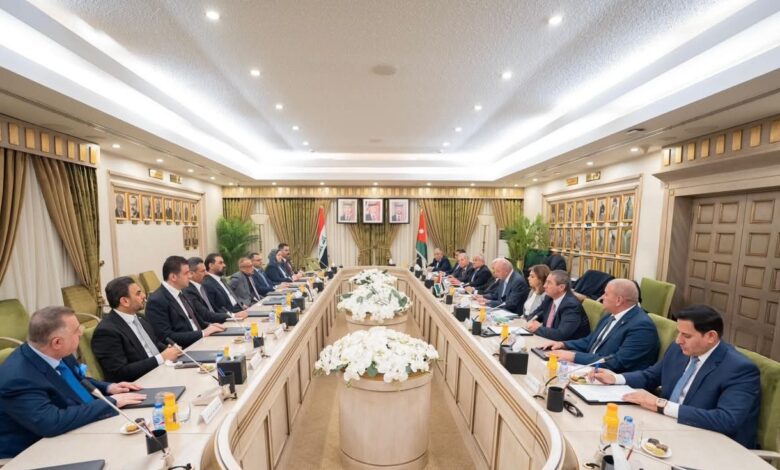 الحلبوسي والفايز يبحثان مشاريع الربط الاستراتيجي بين العراق والأردن