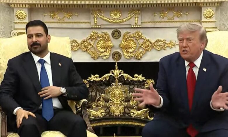 ترامب من البيت الأبيض: شراكتنا مع العراق قوية ومتينة