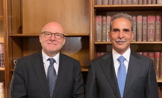 زيدان وهيرمر يبحثان تعزيز التعاون القانوني بين العراق وبريطانيا