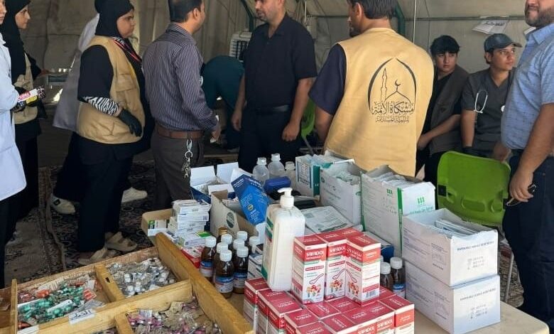 أكثر من 60 مفرزة طبية تخدم الزائرين في الديوانية على مدار الساعة