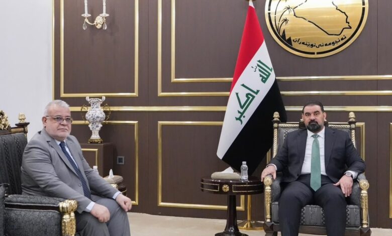 الحلبوسي وحردان يناقشان تطوير الهيئة الوطنية للمساءلة والعدالة