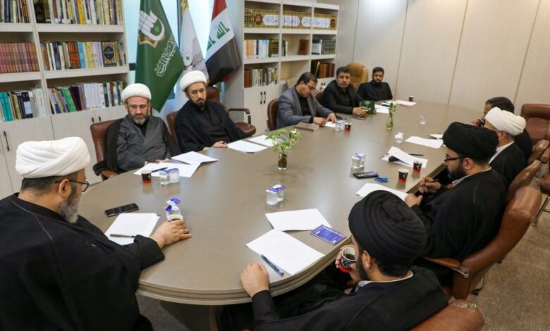 اللجنتان التحضيرية والعلمية تبحثان تحضيرات مؤتمر إحياء ألفية حوزة النجف الأشرف