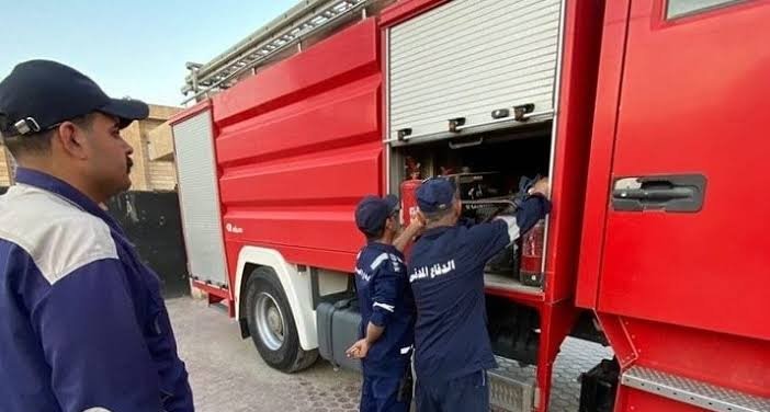 الدفاع المدني ينقذ 12 مواطنًا من حريق في الدورة