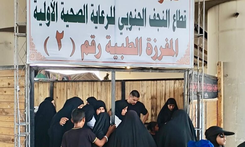 أكثر من 3400 كادر طبي في النجف لتنفيذ الخطة الصحية للزيارة