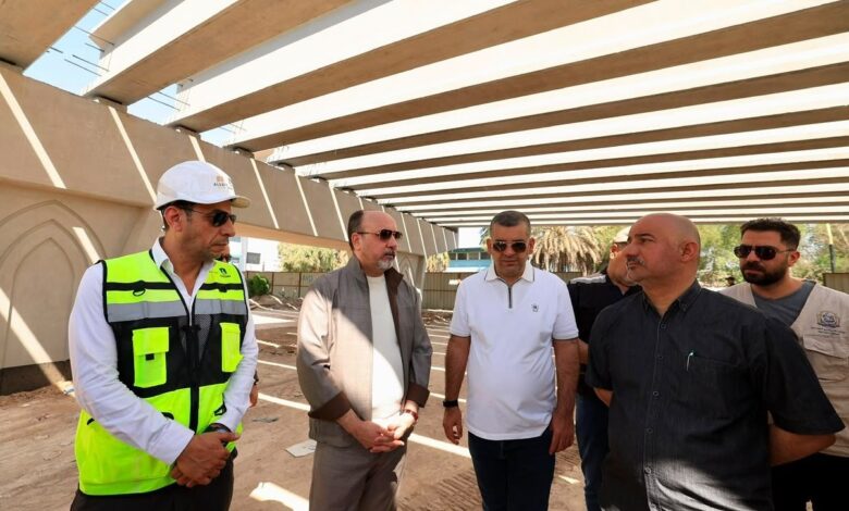 مجسر ساحة عنتر: نسبة الإنجاز تتجاوز 40% وسط تسارع الأعمال