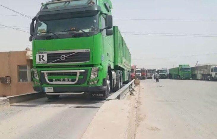 نقل 24 ألف طن من الحنطة المحلية عبر الأسطول البري العراقي