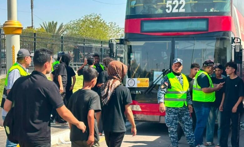النقل تجهز ست ساحات و600 حافلة لخدمة زائري كربلاء المقدسة