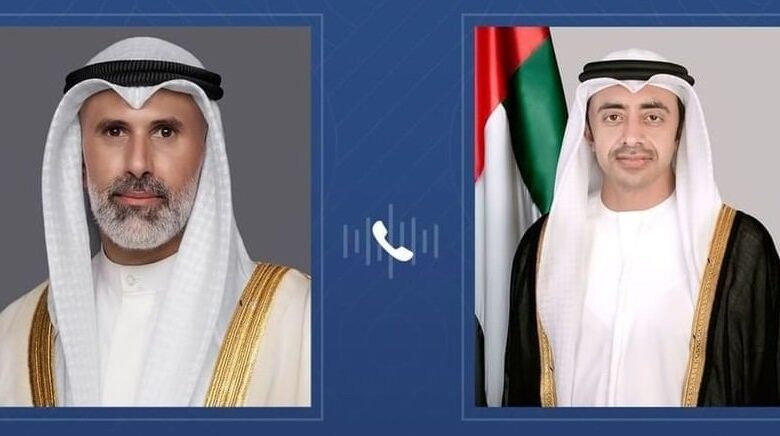 الإمارات والكويت تبحثان دعم الأمن والاستقرار وتعزيز التعاون الإقليمي