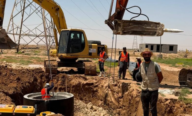بدء تنفيذ مشروع مجاري كبيسة في الأنبار بكلفة 82.9 مليار دينار