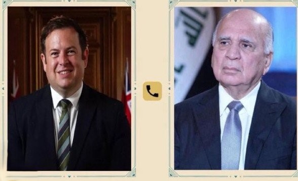 وزير الخارجية يدعو المسؤول البريطاني لزيارة العراق