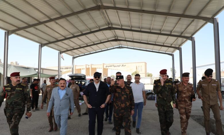 رئيس هيئة المنافذ الحدودية يتفقد منفذ ربيعة لتطوير التبادل التجاري مع سوريا