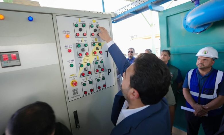 محافظ الأنبار يدشّن محطة مياه العريمية لخدمة آلاف السكان
