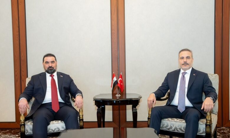 الحلبوسي وفيدان يؤكدان ضرورة التنسيق المستمر بين العراق وتركيا في القضايا المشتركة